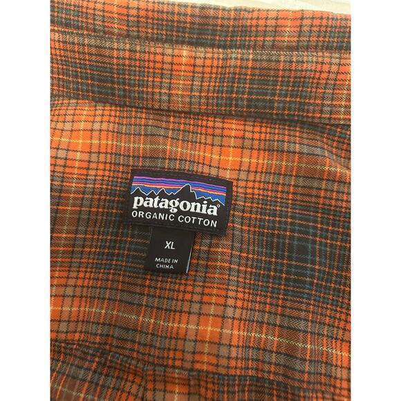 Men's Patagonia Organic Cotton Long Sleeve Plaid Shirt Size XL - Picture 4 of 7